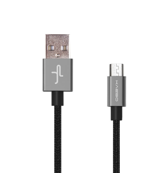 Micro USB Kaebo - Aluminum Micro USB - Cloth Braided Anti-Tear - Made for Androids and Smartphones