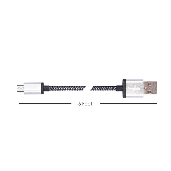 Micro USB Kaebo - Aluminum Micro USB - Cloth Braided Anti-Tear - Made for Androids and Smartphones