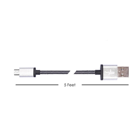 Micro USB Kaebo - Aluminum Micro USB - Cloth Braided Anti-Tear - Made for Androids and Smartphones