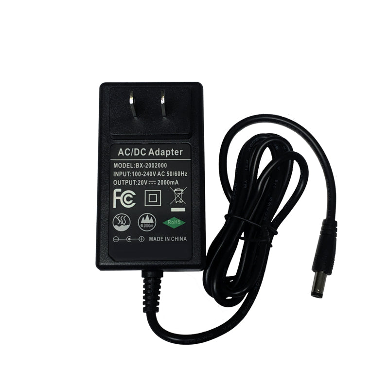 Mælkehvid Soaked Kanon AC/DC Power Supply Adapter 20V/2A - Juno Power